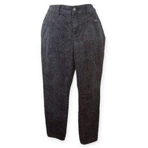 CALVIN KLEIN BLACK & GRAY SNAKE PRINT LEGGINGS SZ.8P EUC